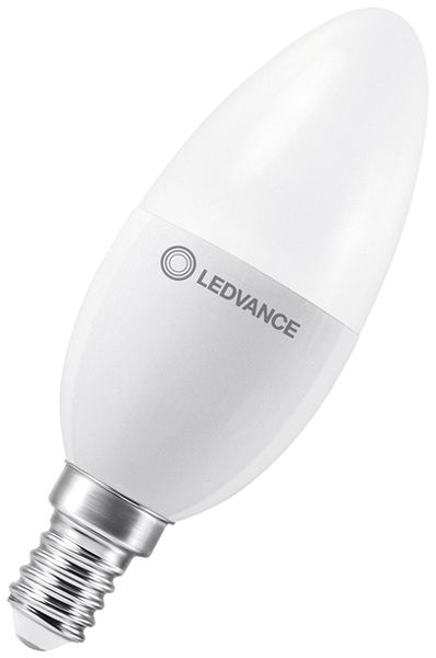 Lampe LED LEDVANCE CLAS B E14 7.3W 806lm 4000K Ø37×107mm B11 mat