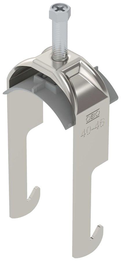 Fixation rapide BET 2056 pied à W matière synthétique 40…46mm 1×câble A2 1.4301