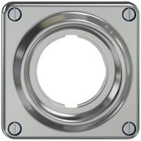 Oberteil ELEMENT SNAPFIX® ohne Klappdeckel für PEHA SCHUKO-Steckdose alu