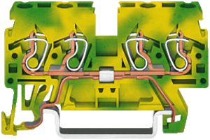 Klemme WAGO 4L 0.8…4mm² grün/gelb