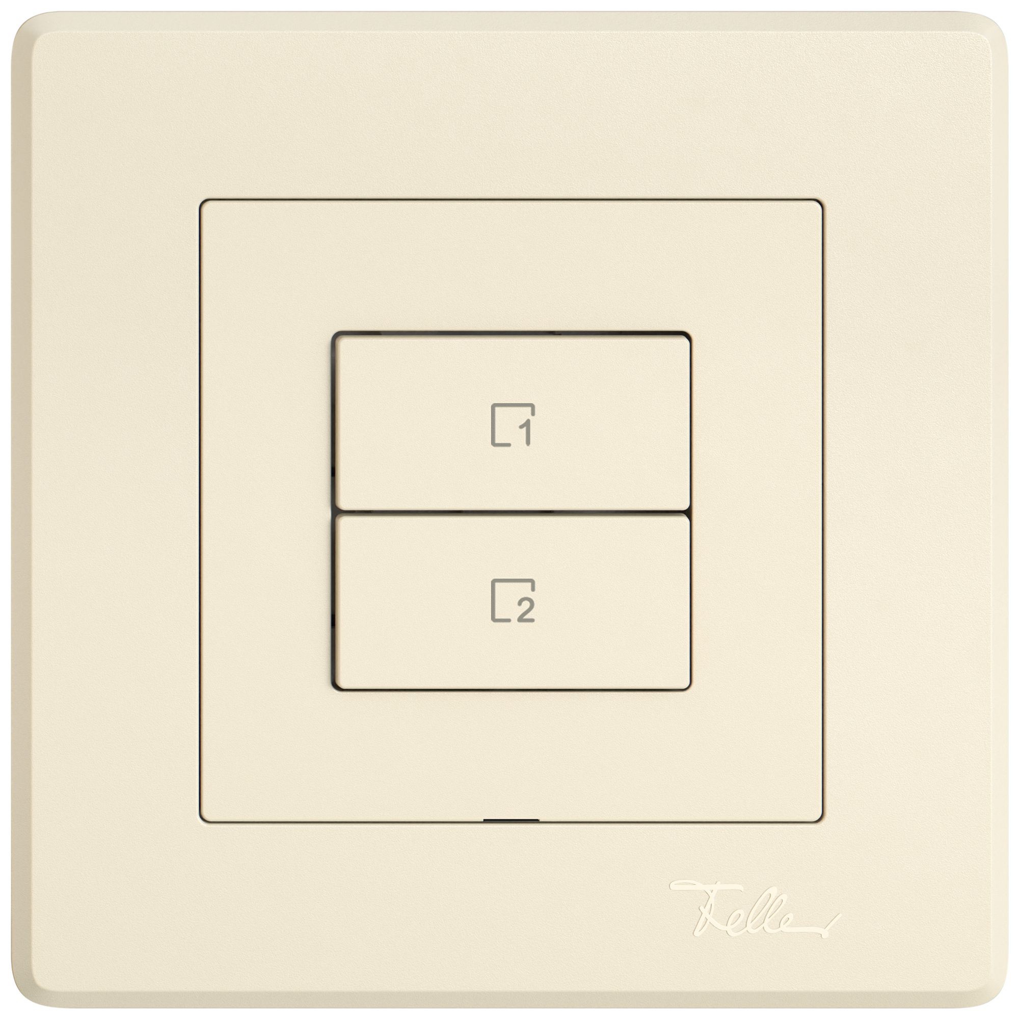 Poussoir scènes ENC EDIZIO.liv Wiser SNAPFIX® 2 scènes 2 touches WLAN cr