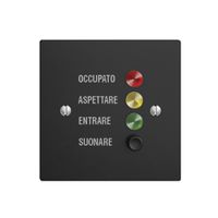 Türstation für Rufleuchte schwarz I, EDIZIOdue