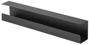 Untertisch-Kabelführungskanal VALUE 600×114×76mm, Stahlblech schwarz