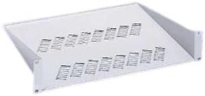 Zwischenboden Vertiv 19" 440×380mm für T800 lichtgrau mit Perforation