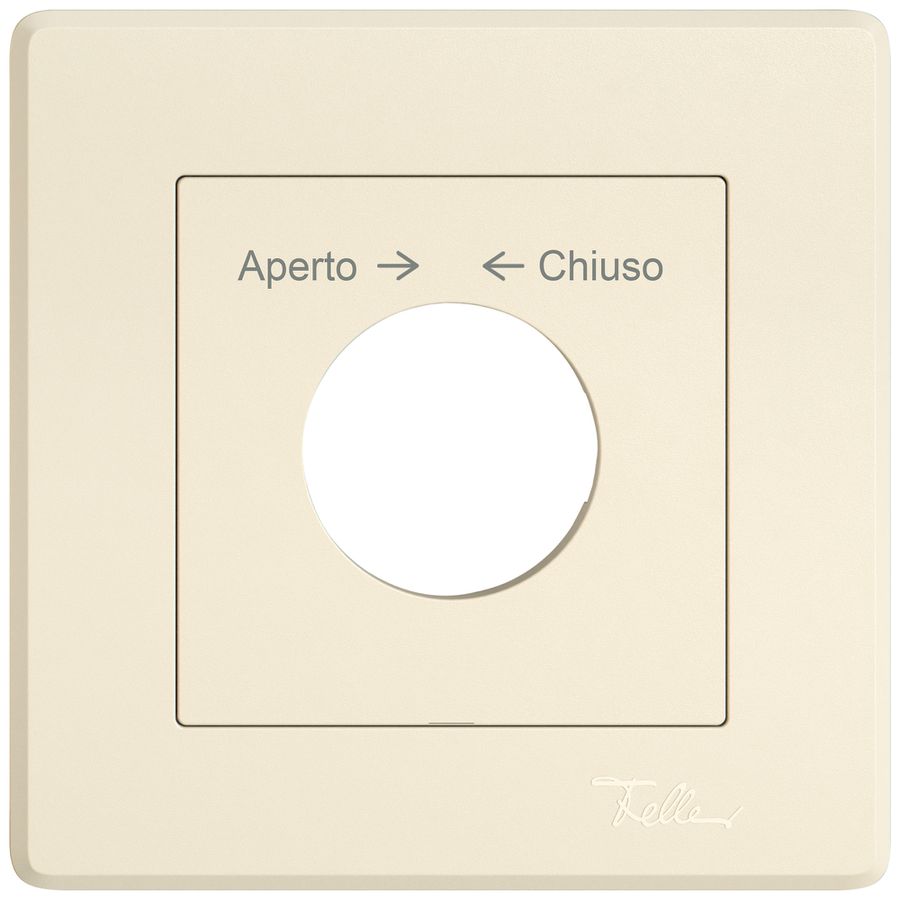 UP-Montageset EDIZIO.liv SNAPFIX® f.Schwenktaster m.Schloss Aperto → ← Chiuso cr