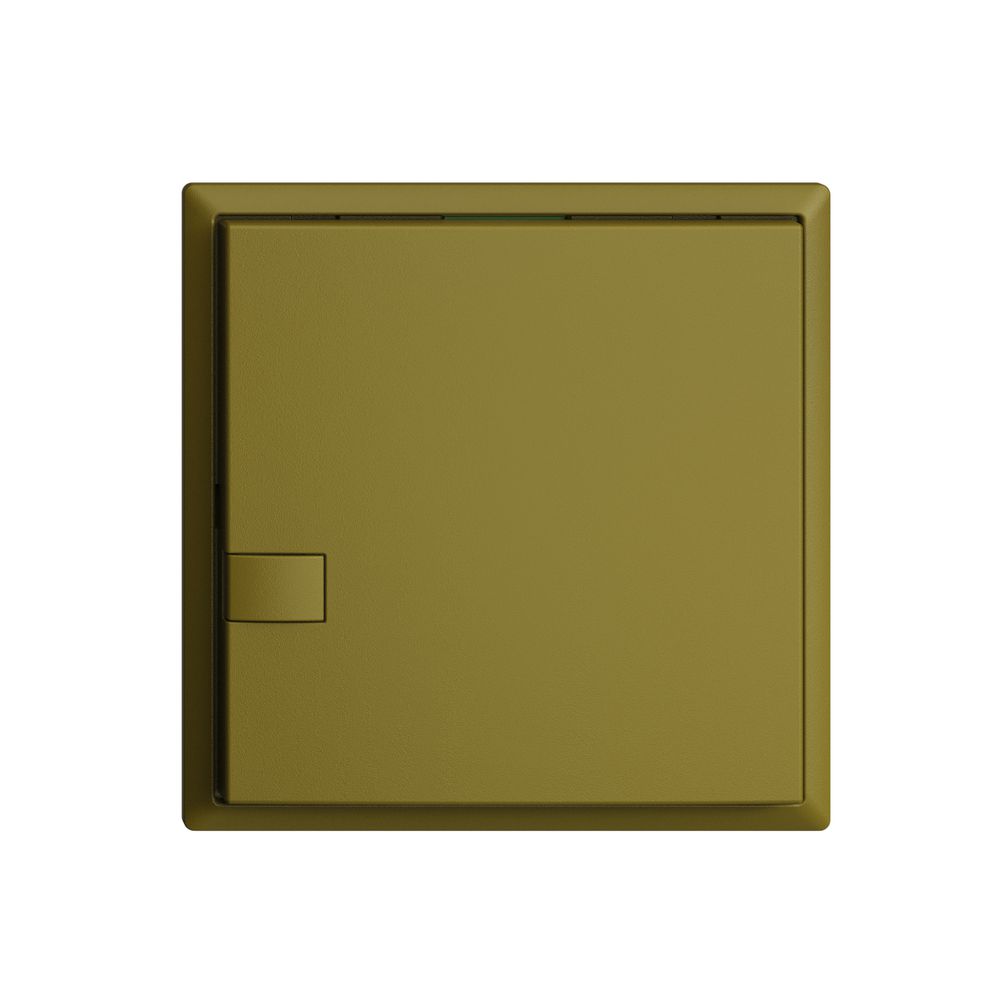 Poussoir ENC KNX 1× EDIZIOdue olive RGB sans LED
