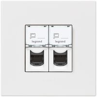 UP-Anschlussdose ATO UTP 2×RJ45 weiss Kat.5e Gr.I