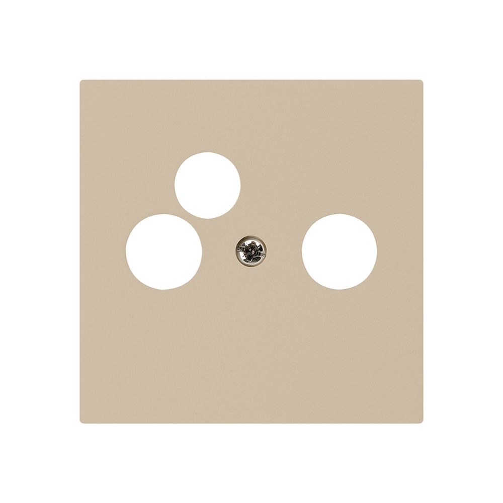 Placca frontale kallysto beige per R/TV-NET 60×60mm