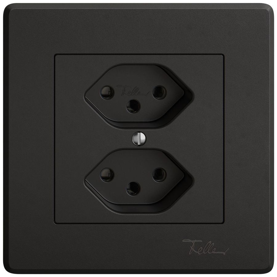 UP-Steckdose EDIZIO.liv SNAPFIX® 2×T13 sz