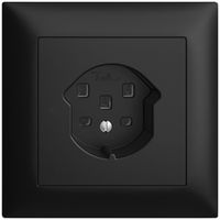 UP-Steckdose EDIZIOdue T25 16A schwarz, mit Steckklemmen