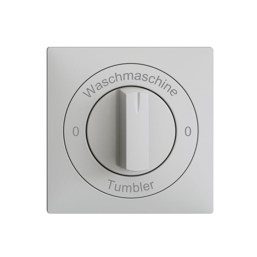 Frontset 0-Waschmaschine-0-Tumbler EDIZIOdue 60×60mm hellgrau