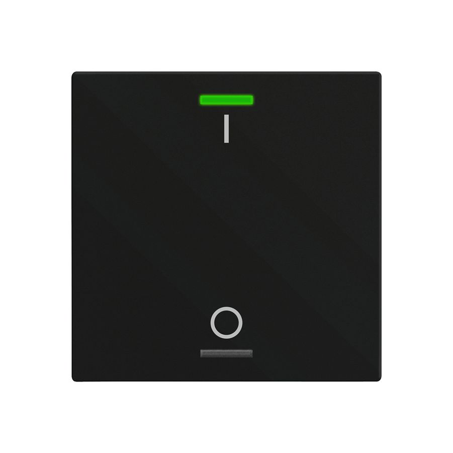 EB-Taster KNX RGBW MDT BE-TAL60T116.B1 1T/2B Temp.schwarz matt "I/O"