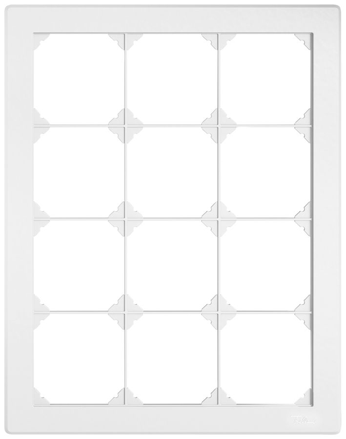 UP-Abdeckrahmen EDIZIO.liv SNAPFIX® 4×3/3×4 216×276mm ws