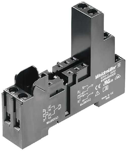 Relaissockel WM SRC-I 2CO TH35 Schraubanschluss 8 77×15.8×61.5mm