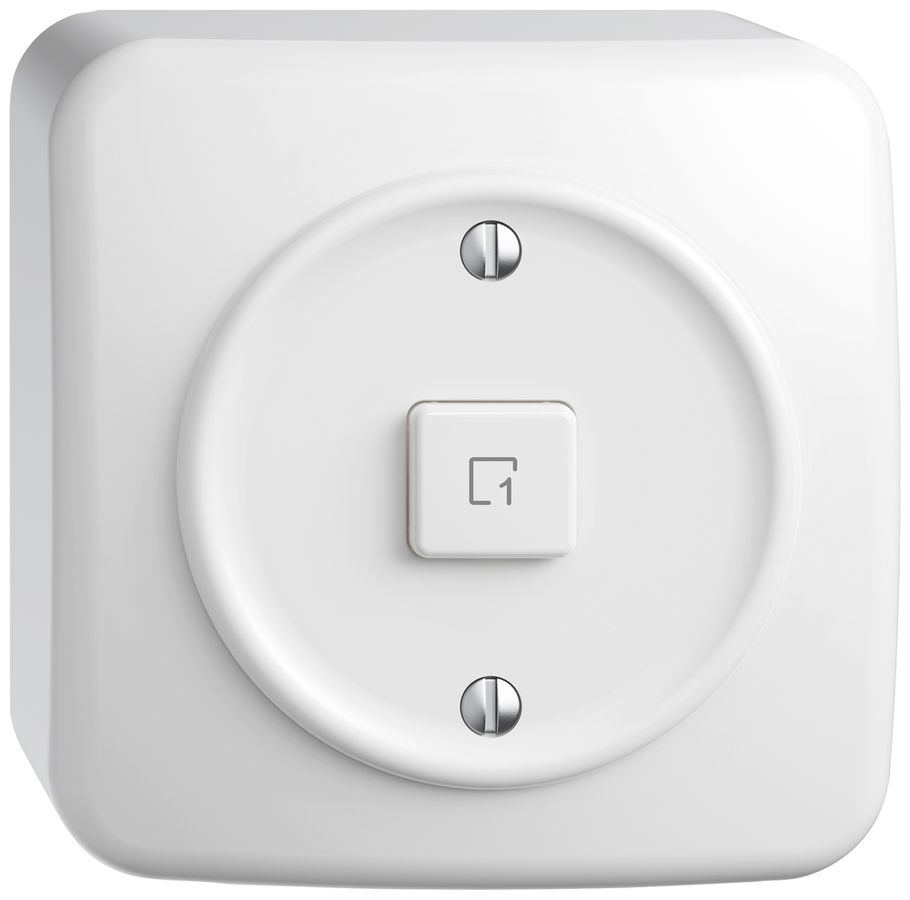 Poussoir scènes AP STANDARDdue Wiser SNAPFIX® 1 scène 1 touche bc