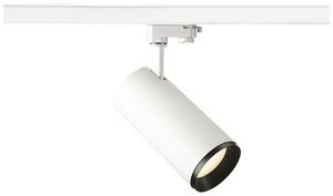 Spot LED SLV 3~ NUMINOS L PHASE 28W 2430lm 3000K 24° Ø100×213mm blanc