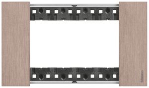 Cadre de recouvrement Living Now 4 modules 147.5×86mm copper