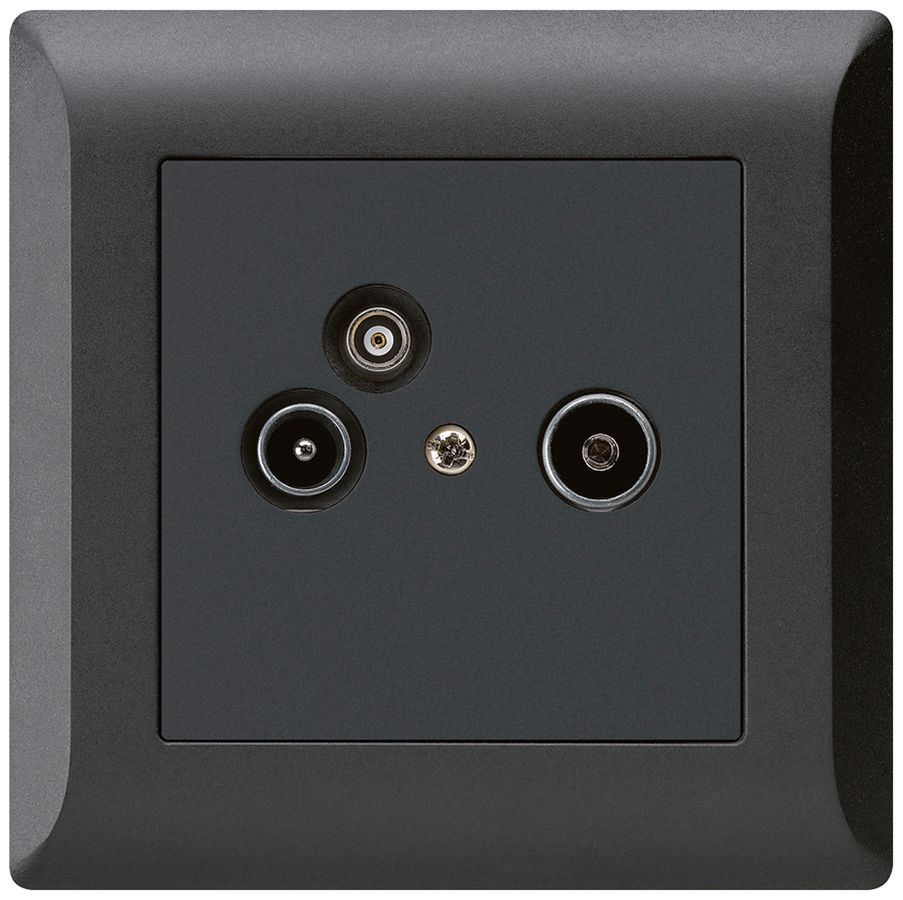 UP-Antennendose R/TV-Daten kallysto.line 19dB schwarz