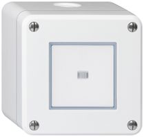 Contatto pulsante AP robusto IP55 bianco illuminato