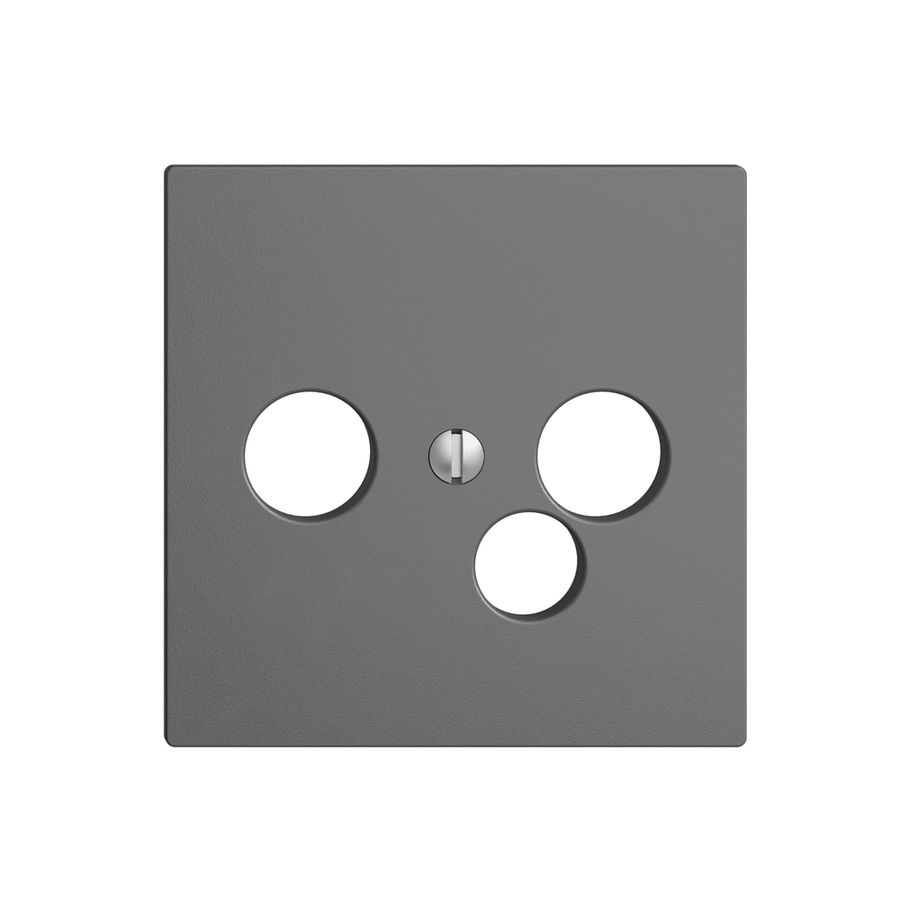 Frontplatte EDIZIOdue dunkelgrau für R/TV/NET