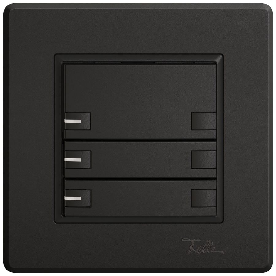 Poussoir universel ENC EDIZIO.liv UNI SNAPFIX® 12…48V a.LED bleu 6× comm.1T no