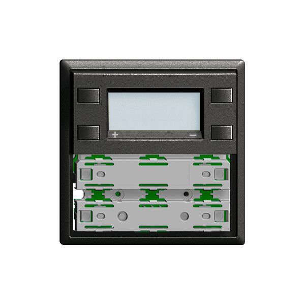 Placca frontale RTH KNX 1…4×EDIZIOdue nero con LED RGB