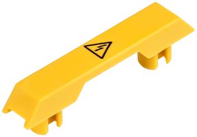 Abdeckung Wieland AD WT 4 mit Warnsymbol