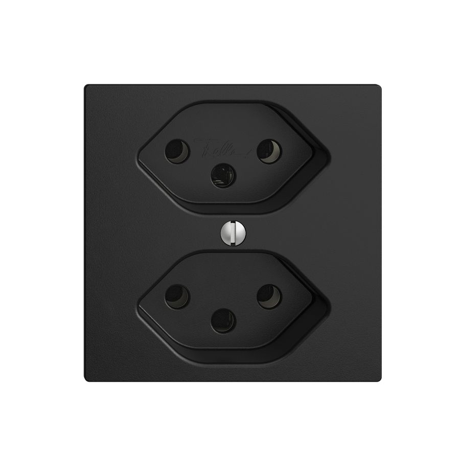 UP-Steckdose EDIZIOdue 2×T13 schwarz