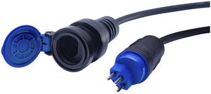 Verlängerung ELBRO T23/T23 H07RN-F3G2.5mm² GDV 5m IP55 schwarz