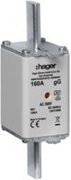 NH-Sicherung Hager DIN1c 500VAC 160A gG/gL Doppelkennmelder rostgeschützt