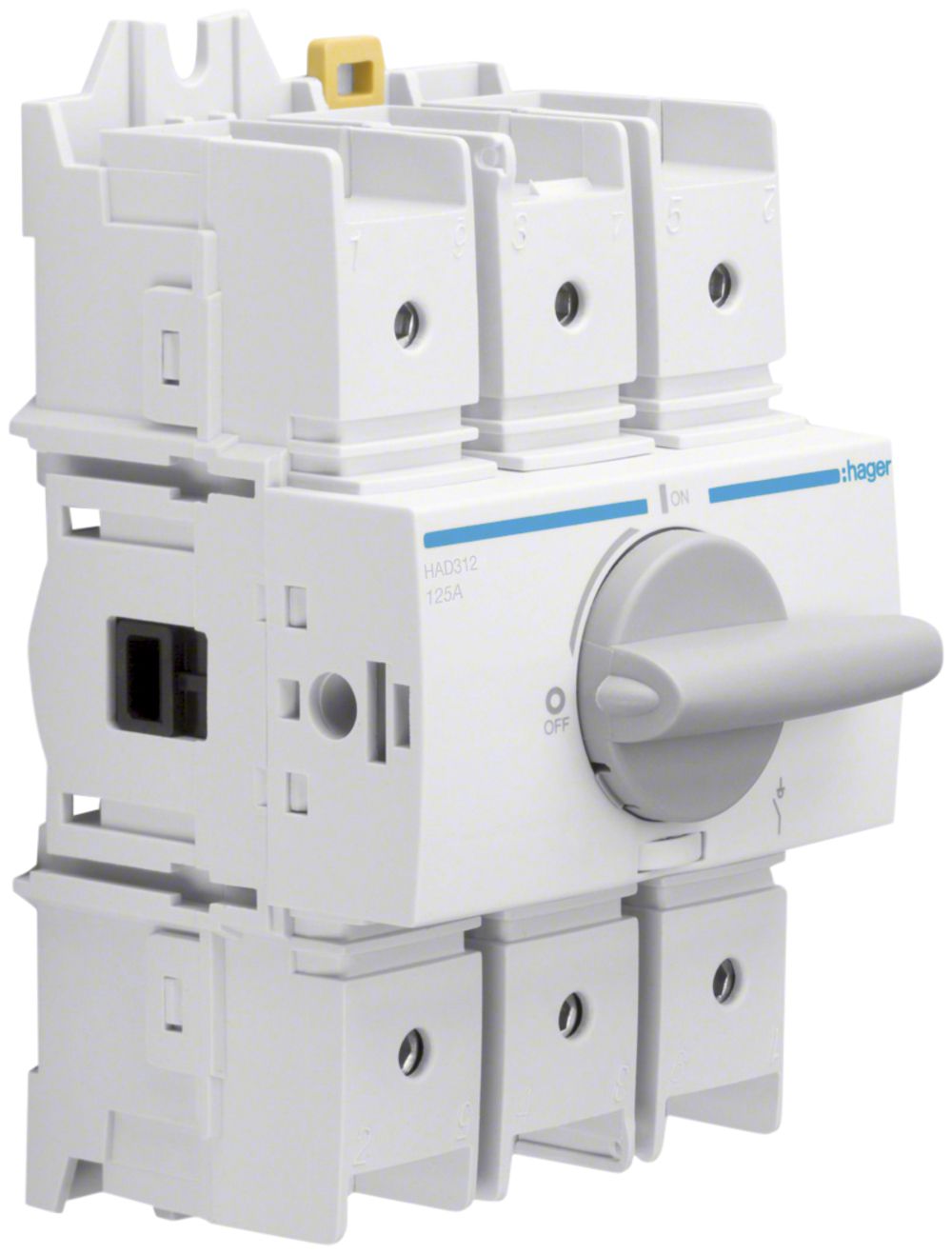 Interrupteur sectionneur Hager HAD312 3L 125A