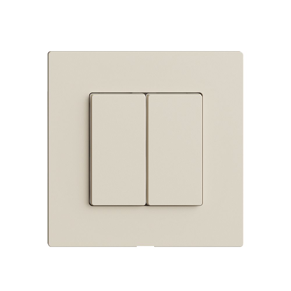 Druckschalter 2K/2T Edue Wiser crema