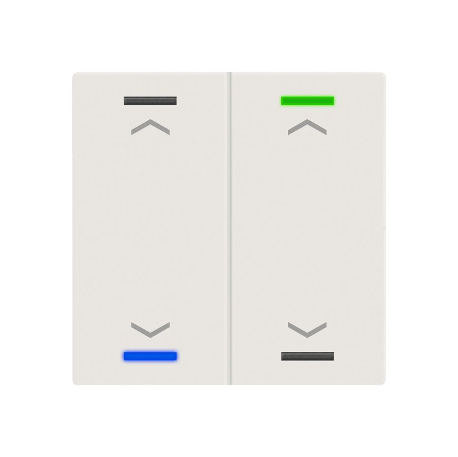 EB-Taster KNX RGBW MDT BE-TAL600211.A1 2T/4B weiss matt "Jalousie"