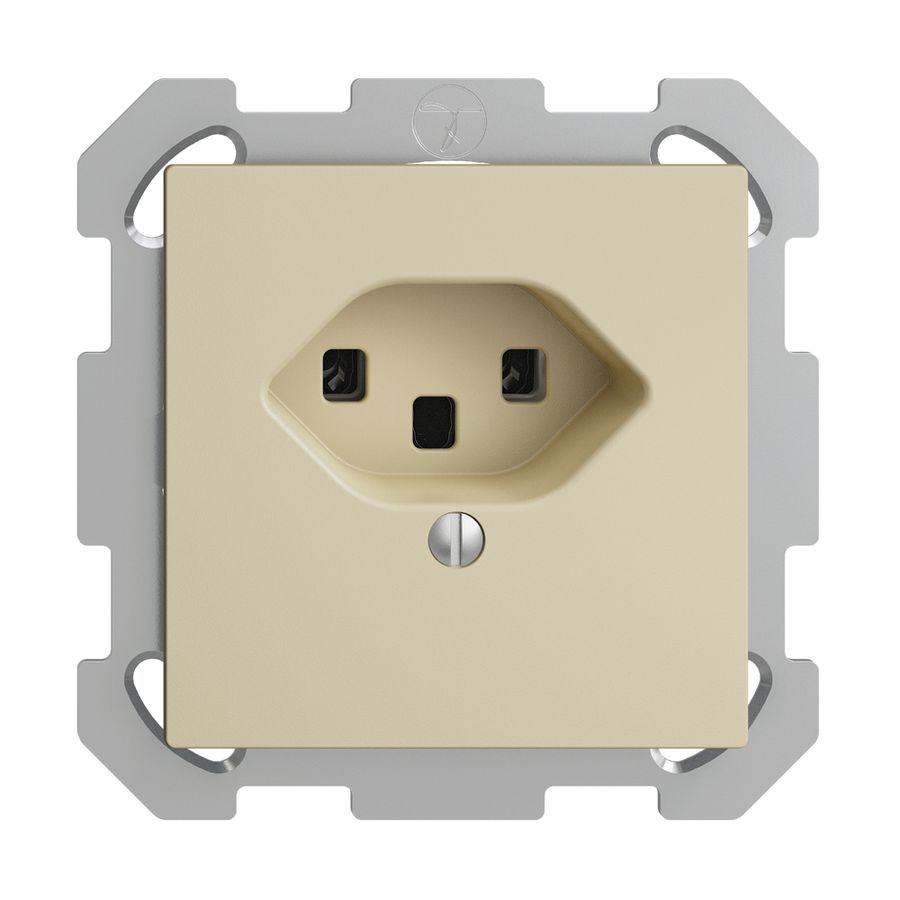 Prise ENC EDIZIOdue T23 16A vanille, bornes à vis