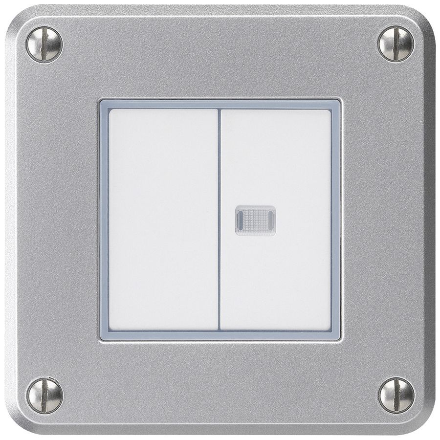 Interruttore INC robusto IP55 schema 3+3 1×illuminato alluminio per combinazione