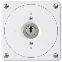 UP-Schlüsselschalter robusto ohne Klappdeckel 0/1P weiss für Kombination