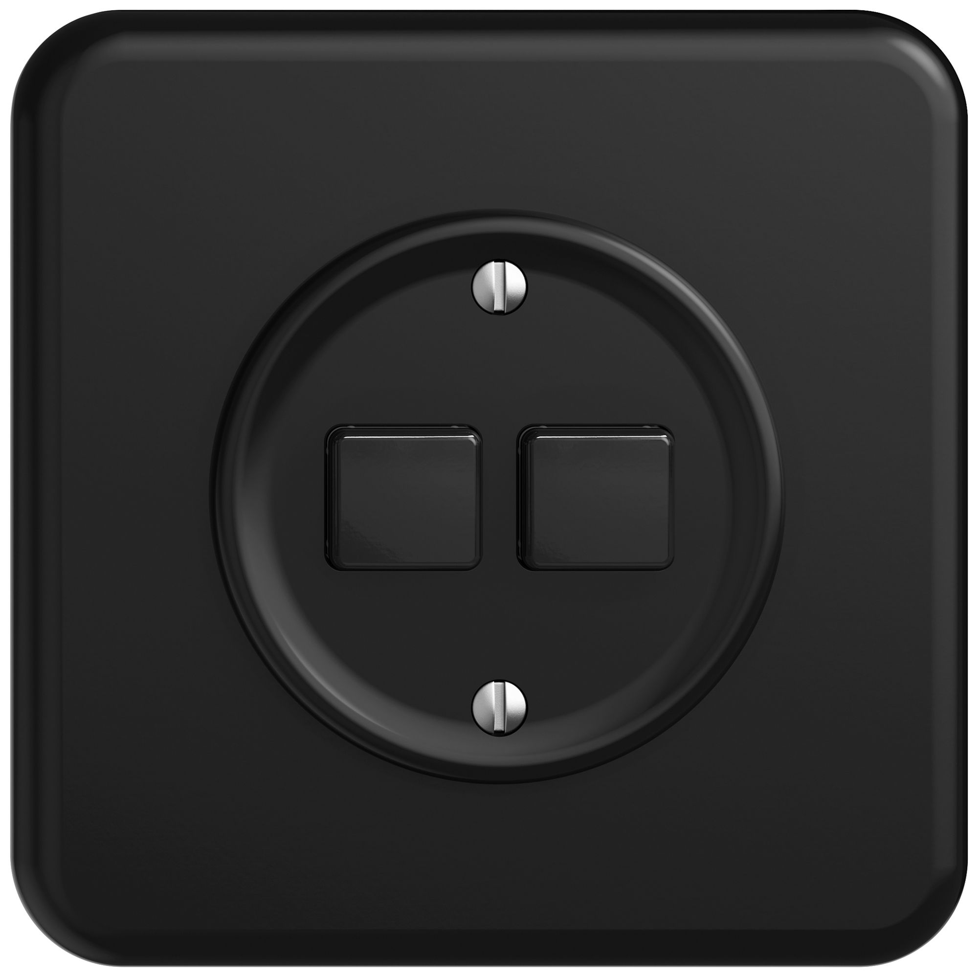 UP-Druckschalter STANDARDdue Wiser SNAPFIX® 2 Kanal 2 Tasten sz