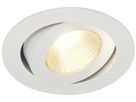 Downlight LED INC SLV CONTONE, 16W 890lm 3000K orientable rond blanc