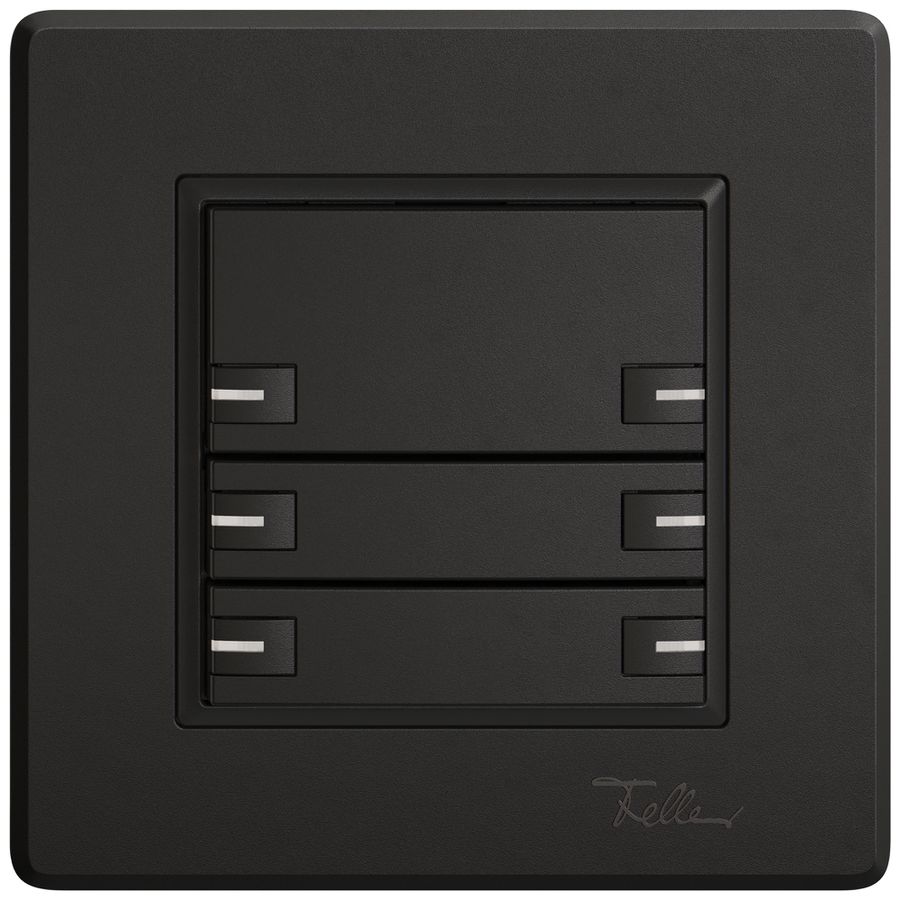 Poussoir KNX RGB ENC EDIZIO.liv SNAPFIX® capteur temp.RGB-LED 6× comm.1T no