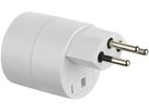 Reiseadapter NO BLOCK Eingang: SCHUKO, Ausgang: T12, Sicherung 10A, ws