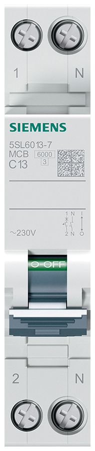 Disgiuntore Siemens SENTRON 5SL6 1LN 230V C 13A 6kA 1UM