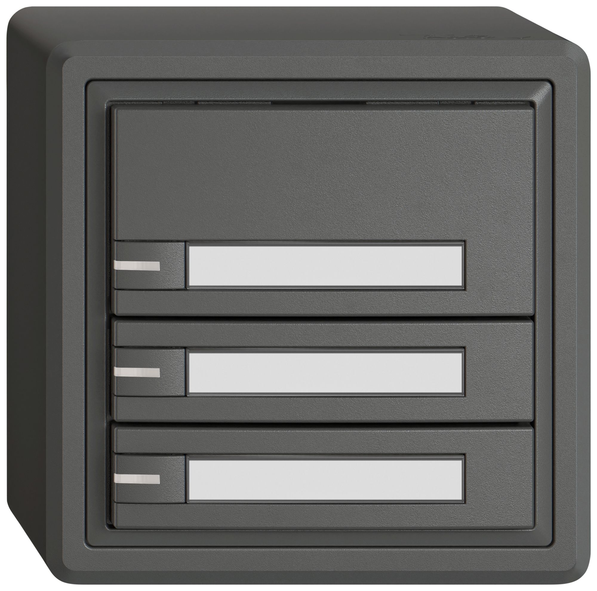 AP-Universaltaster EDIZIO.liv UNI SNAPFIX® 5…48V m.LED blau 3× 1-Tbed.Pap.dgu