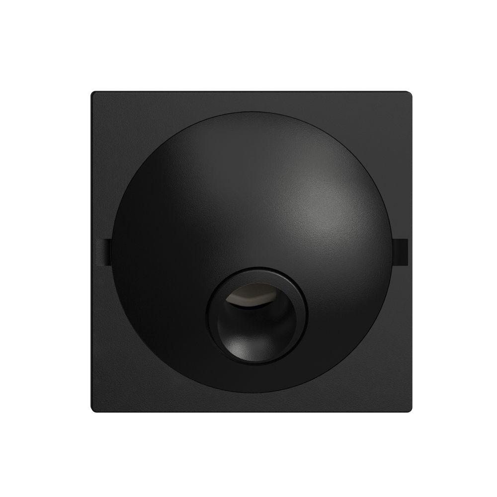 Frontplatte EDIZIOdue schwarz, für Anschlussdose zu Rufleuchte