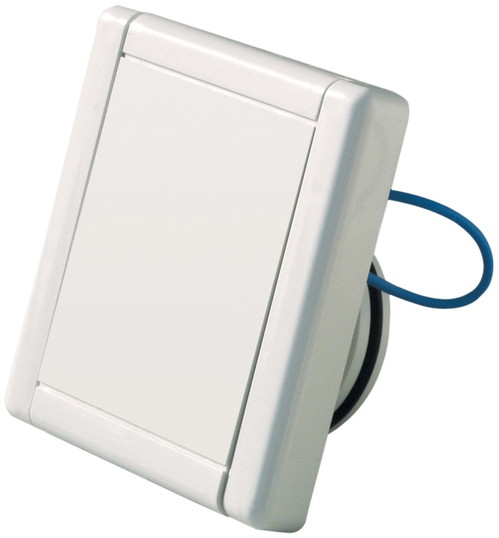 Saugdose quadratisch 88×88mm weiss