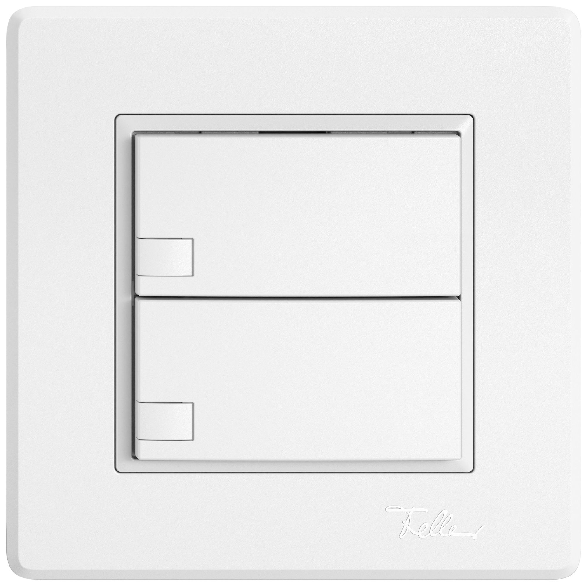 Poussoir universel ENC EDIZIO.liv UNI SNAPFIX® s.LED 2× comm.1T bc