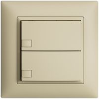 Pulsante univ. INC 2×1t mors. innest. EDIZIOdue vanille, senza LED