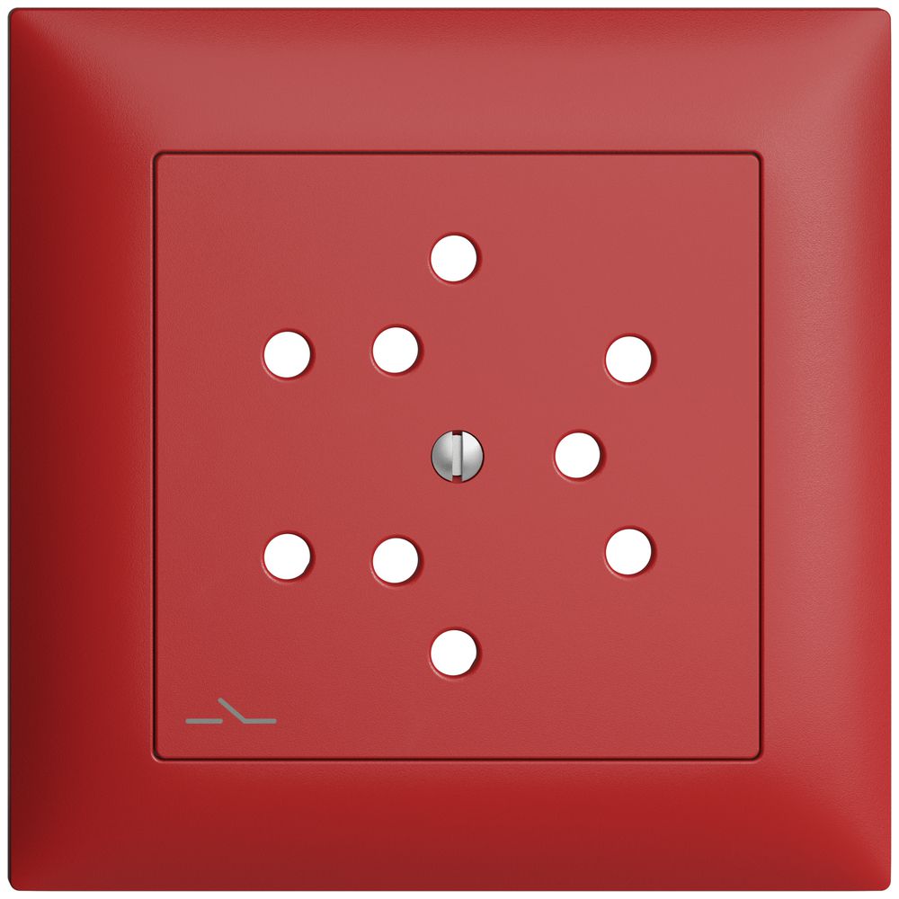 Frontset EDIZIOdue berry 88×88mm 3×T12/1