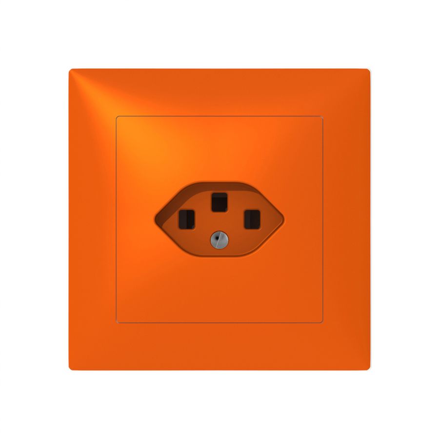 UP-Steckdose SIDUS 3×T23 orange