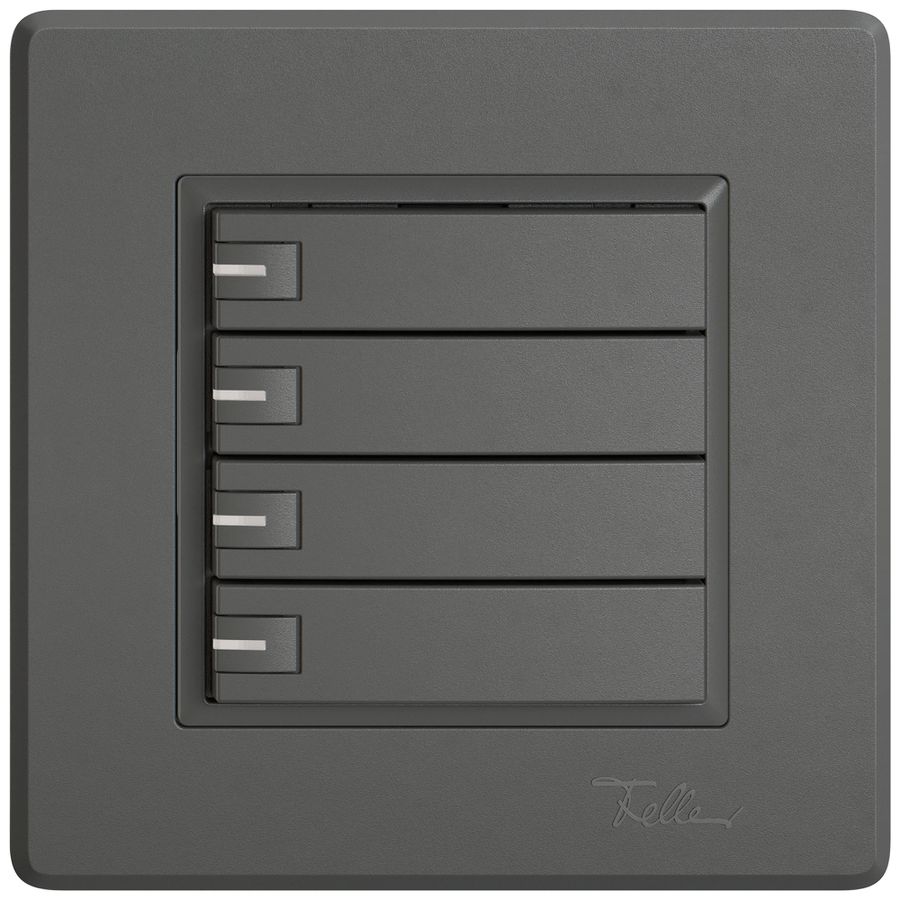 UP-Universaltaster EDIZIO.liv UNI SNAPFIX® 12…48V m.LED blau 4× 1-Tbed.dgu