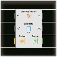 UP-Bediengerät KNX MDT BE-GT20S.02S 6T/6B Display Glas schwarz